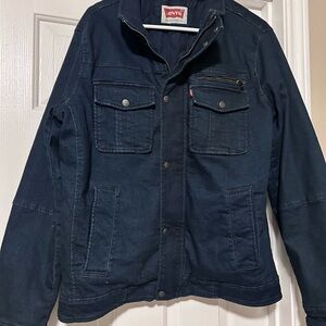 Levi's Men's Dark Blue Military Jacket